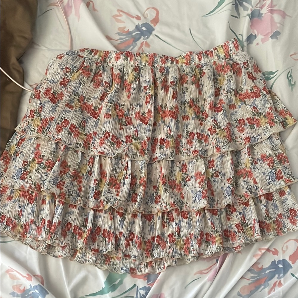 Floral Tiered Skirt